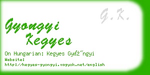 gyongyi kegyes business card